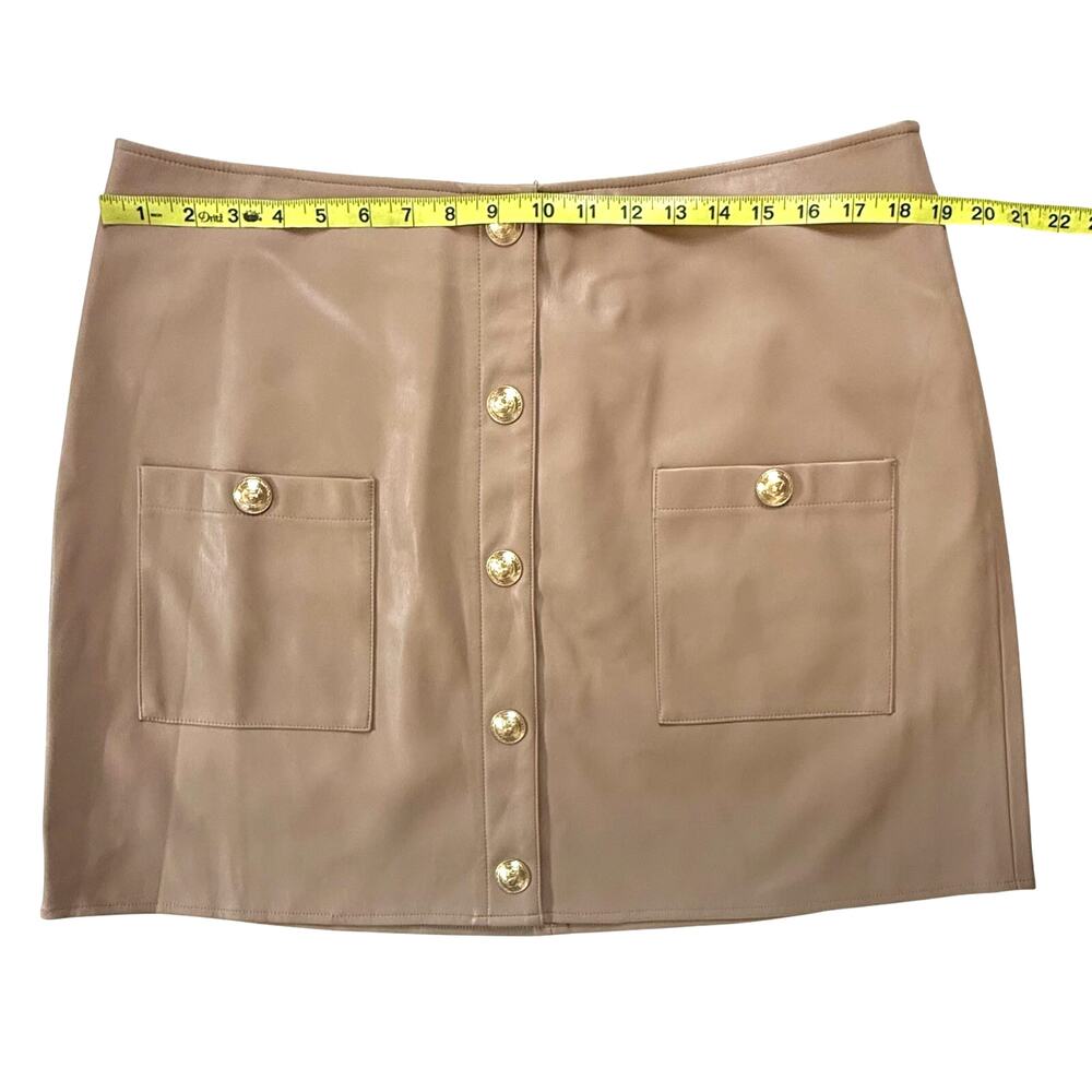 L'AGENCE Truman Vegan Leather Mini Skirt - Picture 8 of 11